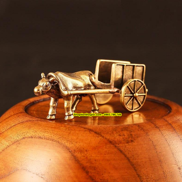 TƯỢNG ĐỒNG XE BÒ KÉO - SP001528