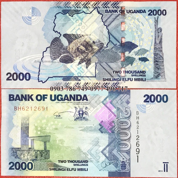 Uganda 2000 shilling 2010 UNC