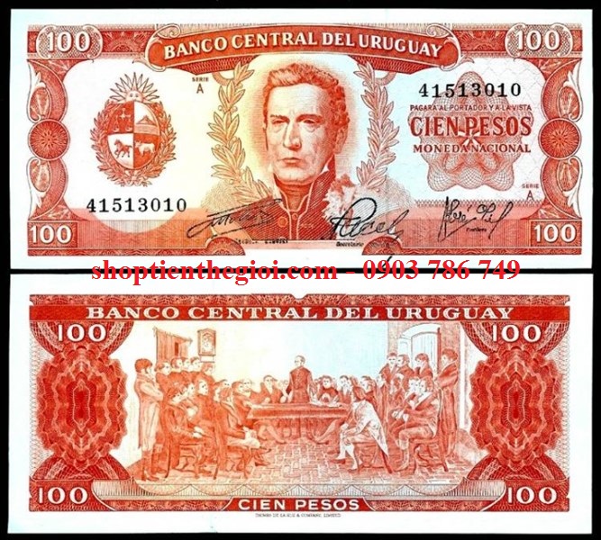 Uruguay 100 peso 1967 UNC