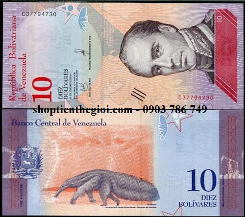 Venezuela 10 Diez Bolivares 2018 UNC