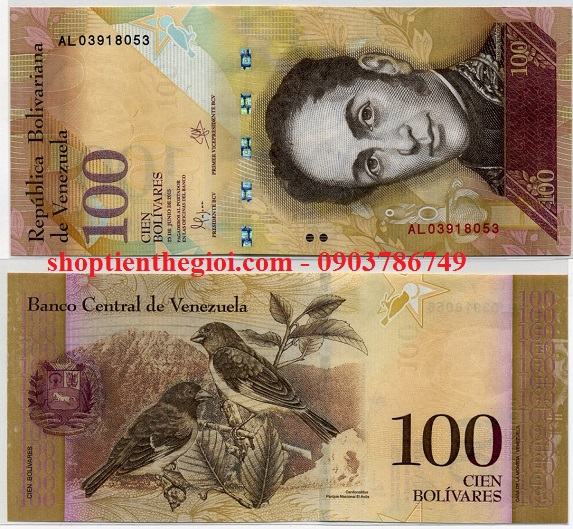 Venezuela 100 Bolivares 2015 UNC