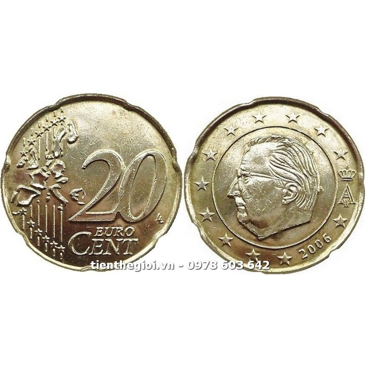 Xu Belgium - Bỉ 20 Euro Cent 1999-2006 - SP007574