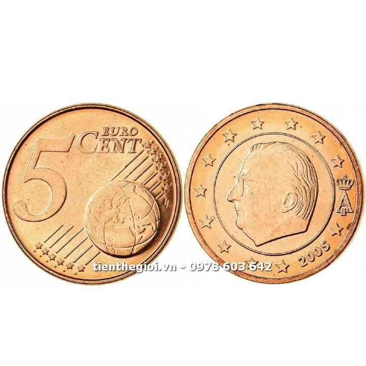 Xu Belgium - Bỉ 5 Euro Cent 1999 - 2007 - SP007555