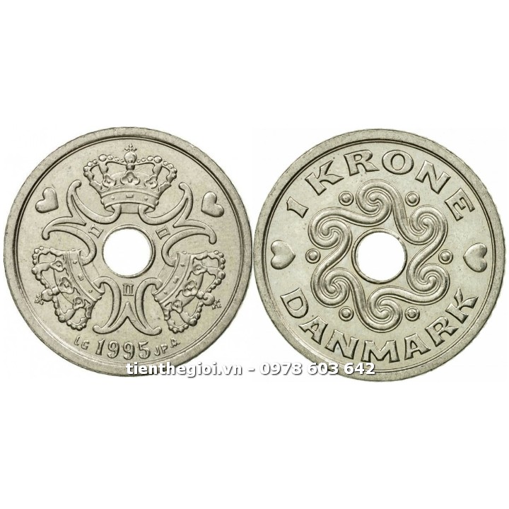 Xu Denmark - Đan Mạch 1 Kroner 1992-2023 - SP007580