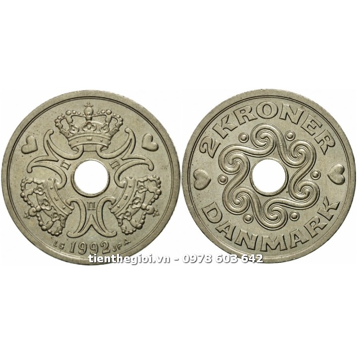 Xu Denmark - Đan Mạch 2 Kroner 1992-2023 - SP007581