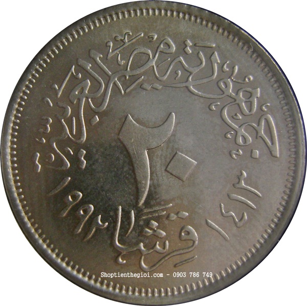 Xu Egypt - Ai Cập 20 piastres 1992  -  SP002236
