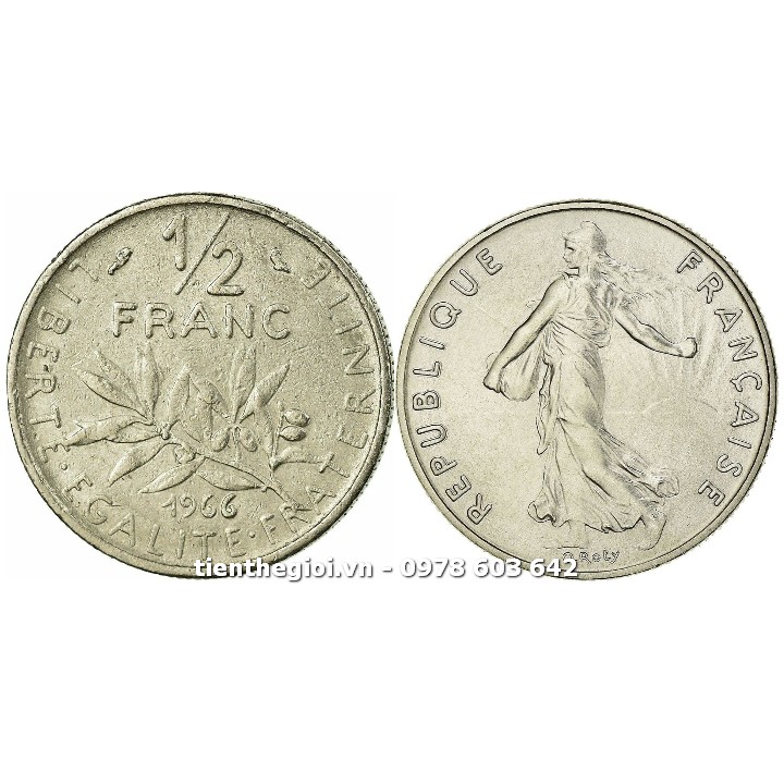 Xu France - Pháp 1/2 franc 1964-2001 - SP007566