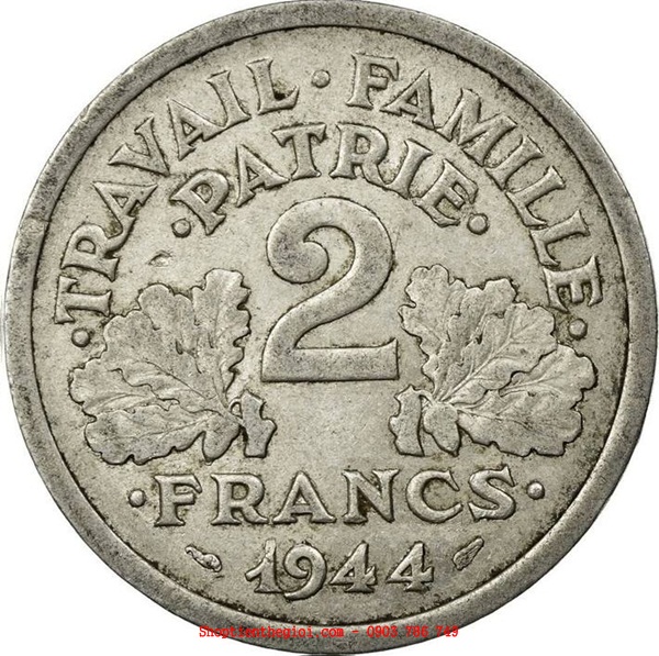 Xu France - Pháp 2 Francs 1943-1944  -  SP002254
