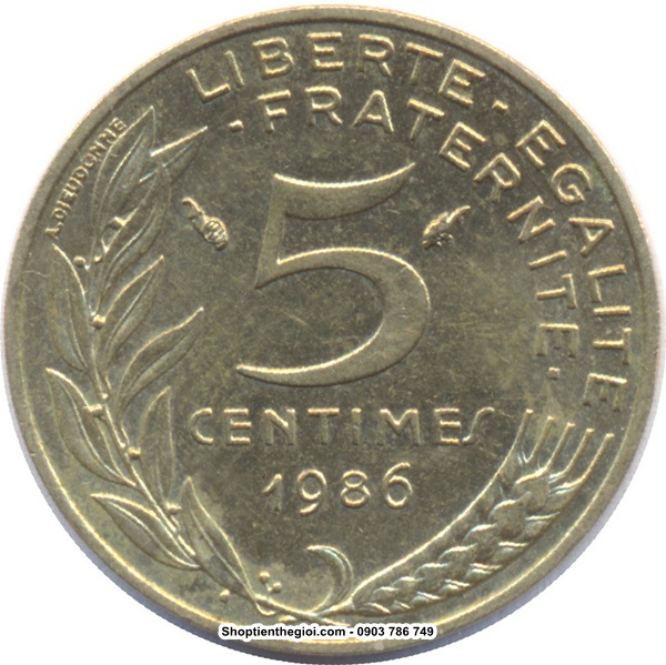Xu France - Pháp 5 centimes 1960-2001  -  SP002225