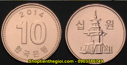 Xu Hàn Quốc 10 xu 2014
