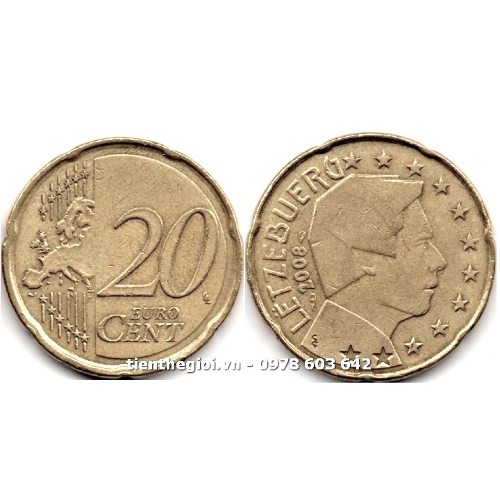 Xu Luxembourg 20 Cent Euro 2007 - 2024 - SP007549
