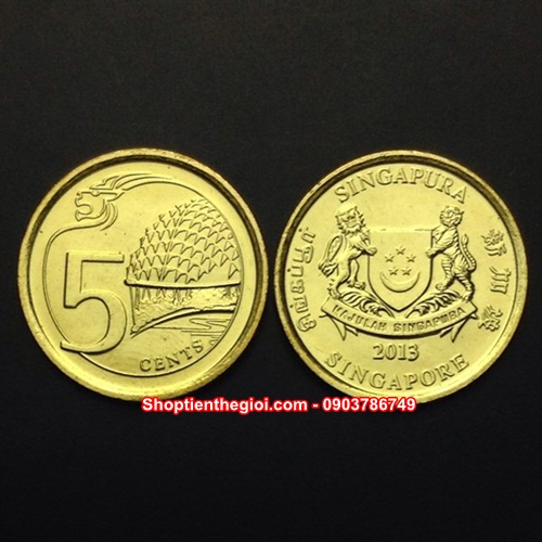 Xu Singapore 5 Cents 2013