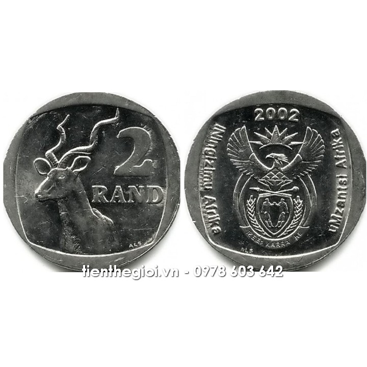 Xu South Africa - Nam Phi 2 Rand 2002-2014 - SP007624