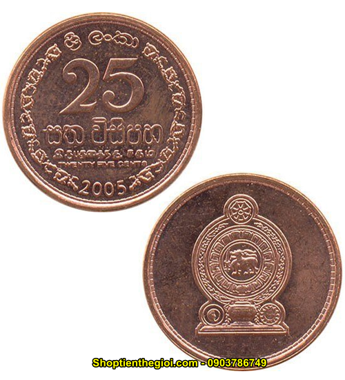 Xu Sri lanca 25 cent 2009
