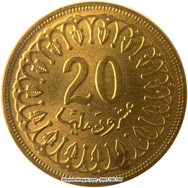 Xu Tunisia 20 Millimes 1960-2005  -  SP002199