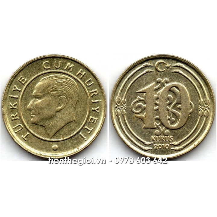 Xu Turkey - Thổ Nhĩ Kỳ 10 Kurus 2009-2022 - SP007638