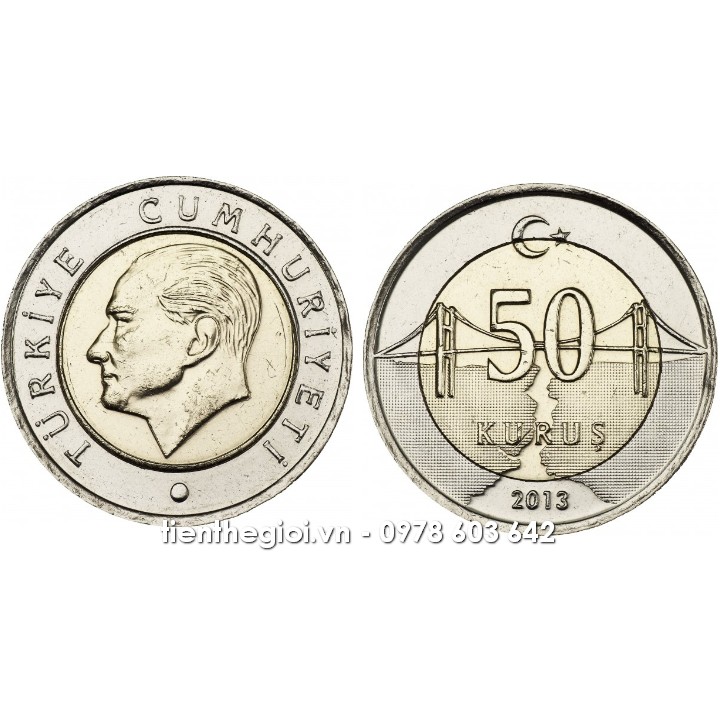 Xu Turkey - Thổ Nhĩ Kỳ 50 Kurus 2009-2022 - SP007637