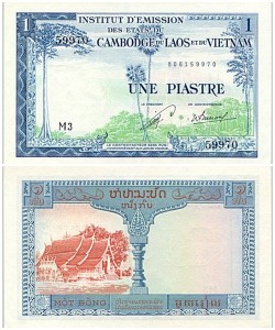 1 đồng Piastre 1954 Laos