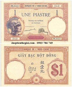 1 Piastre 1921 - 1926 Mũ Sắt