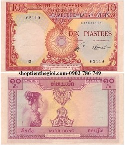 10 đồng piastre 1953 Laos