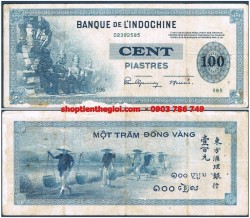 100 đồng 1945 Gánh Muối