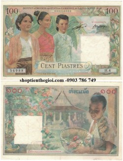 100 đồng piastre 1954 Laos