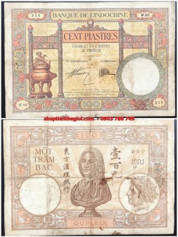 100 Piastre 1927 - 1931 Lư 2