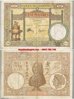 100 Piastre 1932 - 1935 Lư 3