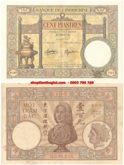 100 Piastre 1936 - 1939 Lư 4