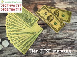 2 USD mạ vàng