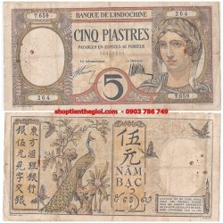 5 Piastre 1927 - 1931 Con Công