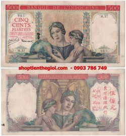 500 Piastre 1951 Quả Địa Cầu Đỏ