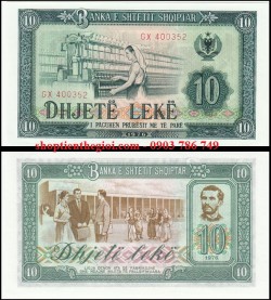 Albania 10 Leke 1976 UNC