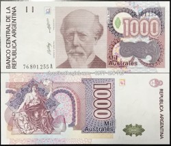 Argentina 1000 Australes 1990 UNC