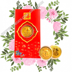 Bao Lì Xì Đồng Xu Thần Tài Cute Mạ Vàng - SP005982