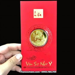 Bao Lì Xì Lộc Đồng Xu Con Ngựa Úc Mạ Vàng - SP008285
