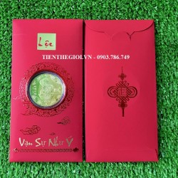 Bao Lì Xì Lộc Đồng Xu Con Rắn Hongkong Mạ Vàng - SP007748