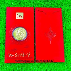 Bao Lì Xì Lộc Đồng Xu Thần Tài Mạ Vàng Cute - SP007128