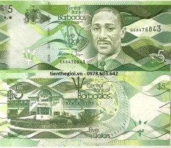 Barbados 5 Dollars 2018 UNC - TT000493