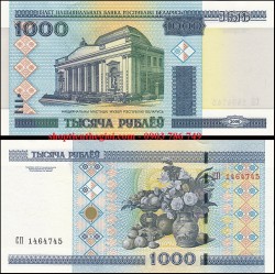 Belarus 1000 Rublei 2000 UNC