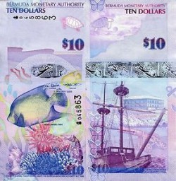 Bermuda 10 Dollars 2009 UNC Hybrid