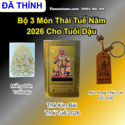 Bộ 3 Món Thái Tuế Năm 2026 Cho Tuổi Dậu - SP008255