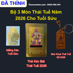 Bộ 3 Món Thái Tuế Năm 2026 Cho Tuổi Sửu - SP008241