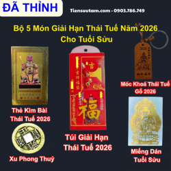 Bộ 5 Món Giải Hạn Thái Tuế Năm 2026 Cho Tuổi Sửu - SP008237