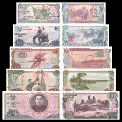 Bộ 5 tờ triều tiên 1978 UNC - SP000185