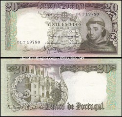 Bồ Đào Nha 20 Escudos 1964 UNC