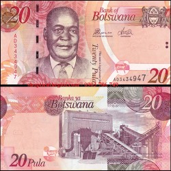 Botswana 20 Pula 2014 UNC