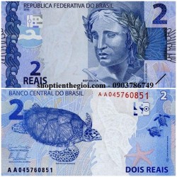 Brasil 2 Reals 2010 UNC