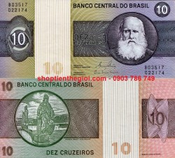 Brazil 10 Cruzeiros 1970 UNC - SP001696