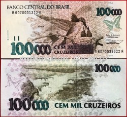 Brazil 100.000 Cruzeiros 1993